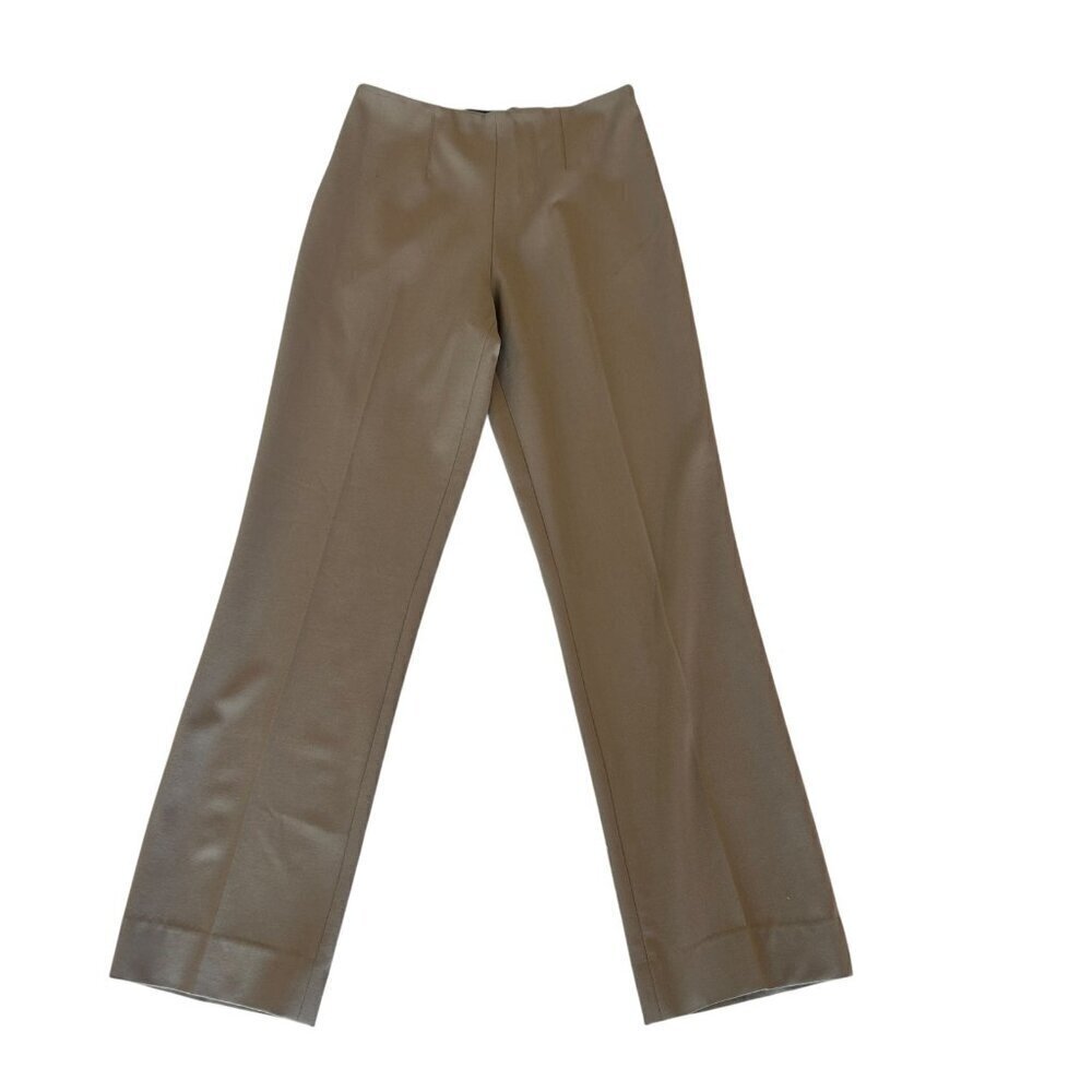 Ralph Lauren Black Label Tan Wool Blend Side Zip Pants Size 4